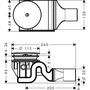 Сифон для поддона 90 Hansgrohe Raindrain XXL, 60067000