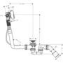 Сифон для ванны слив-перелив Hansgrohe Exafill S, 58113000