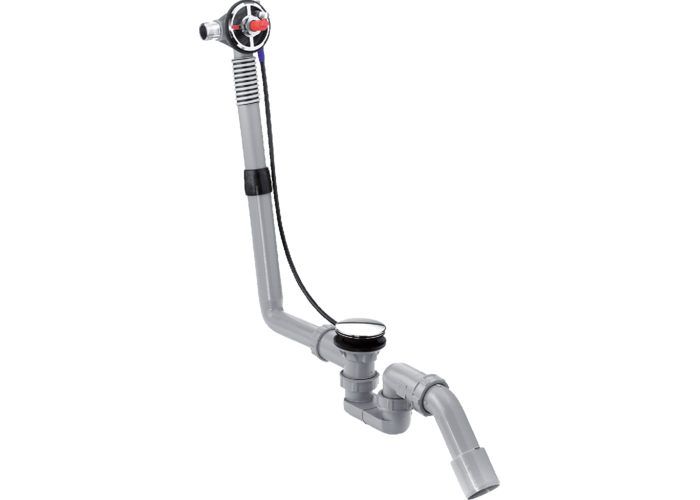 Скрытая часть излива Hansgrohe Exafill S, слив/перелив для стандартных ванн, 58115180