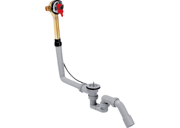 Скрытая часть излива Hansgrohe Exafill, слив/перелив для стандартных ванн, 58125180