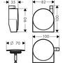Внешняя часть излива Hansgrohe Exofill S, 58117340