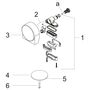 Внешняя часть излива Hansgrohe Exofill S, 58117340