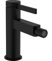 Смеситель для биде Hansgrohe Finoris, с клапаном Push-Open, черный матовый, 76200670