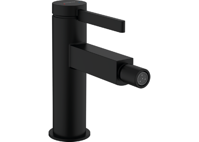 Смеситель для биде Hansgrohe Finoris, с клапаном Push-Open, черный матовый, 76200670