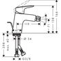 Смеситель для биде Hansgrohe Logis 70, 71204000