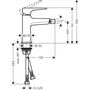 Смеситель для биде Hansgrohe Metropol, с клапан Push-Open, 32520140