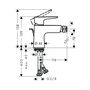 Смеситель для биде Hansgrohe Talis E, бронза, 71720140