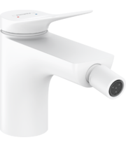 Смеситель для биде Hansgrohe Vivenis, с донным клапаном, матовый белый, 75200700