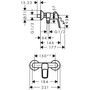 Смеситель для душа Hansgrohe Logis Loop, 71247000