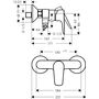 Смеситель для душа Hansgrohe Talis Е, СМ, 71760140