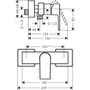 Смеситель для душа Hansgrohe Vernis Shape, хром, 71650000