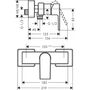 Смеситель для душа однорычажный Hansgrohe Vernis Shape, хром, 71656000