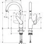 Кухонный смеситель Hansgrohe Focus M42-220, 1jet, 71802000