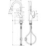Кухонный смеситель Hansgrohe Focus M42-220, с душем, 2jet, 71800800