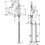 Кухонный смеситель Hansgrohe Focus M42-220, с душем, sBox, 71820000