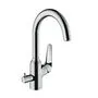 Кухонный смеситель Hansgrohe Focus M42-220, с вентилем, 1jet, 71803000