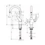 Кухонный смеситель Hansgrohe Focus M42-220, с вентилем, 1jet, 71803000