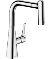 Кухонный смеситель Hansgrohe Metris 220, с вытяжным душем, 14834000