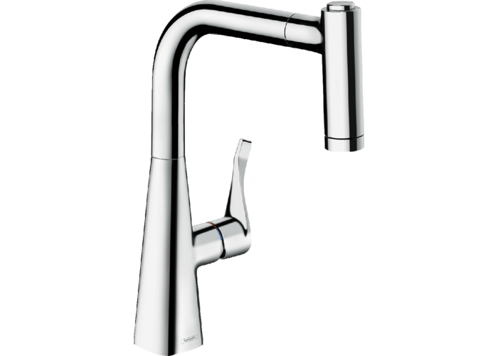 Кухонный смеситель Hansgrohe Metris 220, с вытяжным душем, 14834000