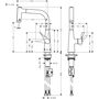 Кухонный смеситель Hansgrohe Metris 220, с вытяжным душем, 14834000