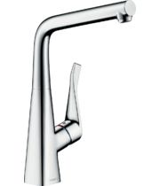 Кухонный смеситель Hansgrohe Metris 320, возможна установка напротив окна, 14823000