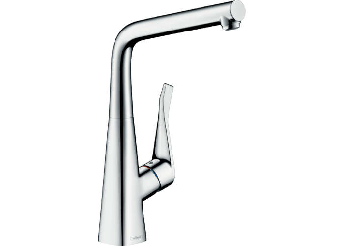 Кухонный смеситель Hansgrohe Metris 320, возможна установка напротив окна, 14823000