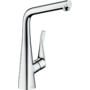 Кухонный смеситель Hansgrohe Metris 320, возможна установка напротив окна, 14823000