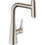 Кухонный смеситель Hansgrohe Metris S 240, с вытяжным изливом, 14857800