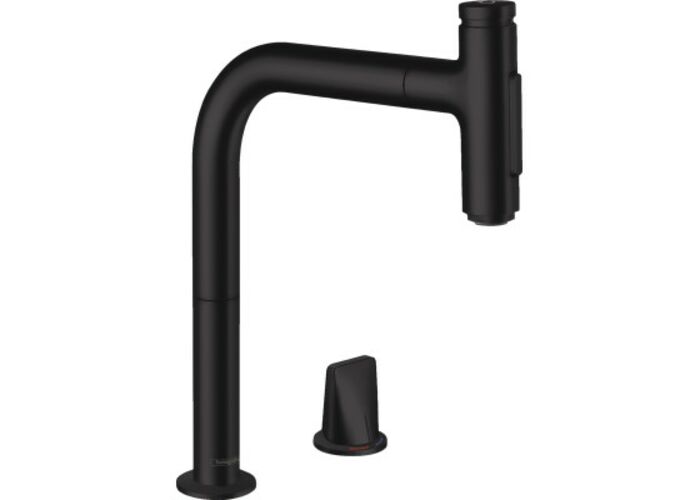 Кухонный смеситель Hansgrohe Metris Select M71-200, с душем, sBox, 73818670