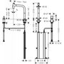Кухонный смеситель Hansgrohe Metris Select M71-200, с душем, sBox, 73818670
