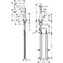 Кухонный смеситель Hansgrohe Metris Select M71-240, с душем, sBox, 73817000
