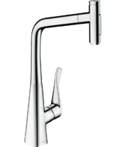Кухонный смеситель Hansgrohe Metris Select M71-320, с душем, sBox, 73816000