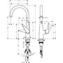 Кухонный смеситель Hansgrohe Talis S 260, для водонагревателя, 72812000