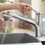 Кухонный смеситель Hansgrohe Zesis M33 150, CoolStart, EcoSmart, хром, 74810000