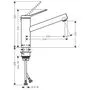 Кухонный смеситель Hansgrohe Zesis M33 150, нержавеющая сталь, 74802800