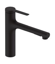 Кухонный смеситель Hansgrohe Zesis M33, 160 с вытяжным душем, sBox lite, черный матовый, 74804670