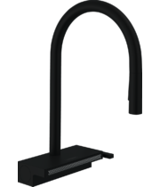 Смеситель для кухни Hansgrohe Aquno Select M81 170, с вытяжным душем, черный, 73831670