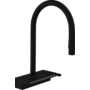 Смеситель для кухни Hansgrohe Aquno Select M81 170, с вытяжным душем, черный, 73831670