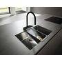 Смеситель для кухни Hansgrohe Aquno Select M81 170, с вытяжным душем, черный, 73831670