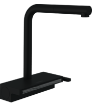 Смеситель для кухни Hansgrohe Aquno Select M81 250, высокий излив, черный, 73830670