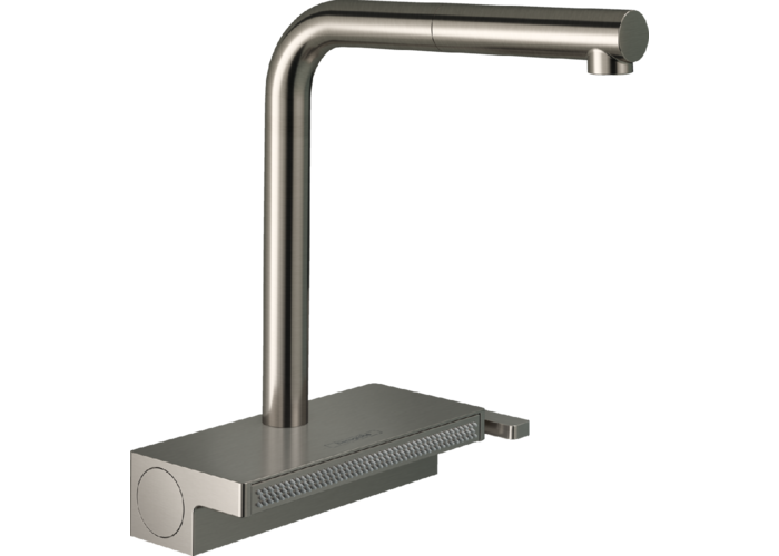 Смеситель для кухни Hansgrohe Aquno Select M81 250, высокий излив, нерж, 73830800