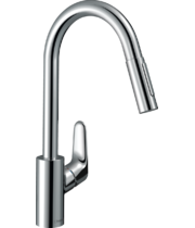 Смеситель для кухни Hansgrohe Focus M41 240, с вытяжным душем, нерж, 73880800