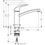 Смеситель для кухни Hansgrohe Focus M41, Eco, 31816000