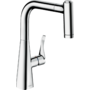 Смеситель для кухни Hansgrohe Metris M71 220, с вытяжным душем, 73800000