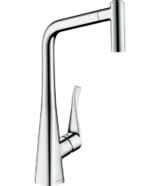 Смеситель для кухни Hansgrohe Metris M71 320, с вытяжным душем, 73824000