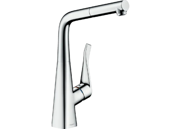 Смеситель для кухни Hansgrohe Metris M71 320, высокий излив, 73812000