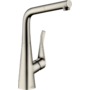 Смеситель для кухни Hansgrohe Metris M71 320, высокий излив, нерж, 73812800
