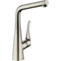 Смеситель для кухни Hansgrohe Metris M71 320, высокий излив, нерж, 73812800