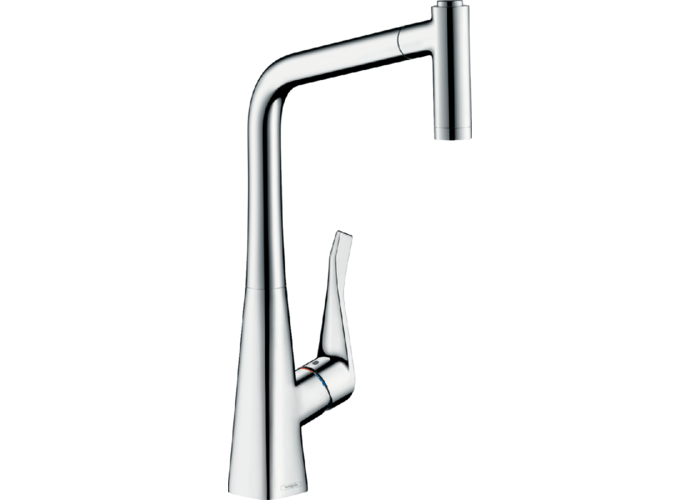 Смеситель для кухни Hansgrohe Metris M71, Eco, вытяжной душ, 14780000