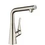 Смеситель для кухни Hansgrohe Metris Select, сталь, 14883800
